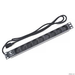 Cabeus PDU-9P-2IEC ���� ����������� ��� 19" ������, ��������������, 9 �������, 10 A, ��� �����������, ����������� ������, ���� 2 �, ����� IEC 320 C14  [��������: 2 ������]