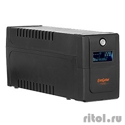 Exegate EP285568RUS  ExeGate Power Smart ULB-650.LCD.AVR.EURO &lt;650VA/360W, LCD, AVR, 2 , Black>  [: 1 ]