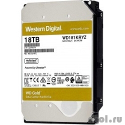 18TB WD Gold  (WD181KRYZ) {SATA III 6 Gb/s, 7200 rpm, 512Mb buffer}  [: 1 ]