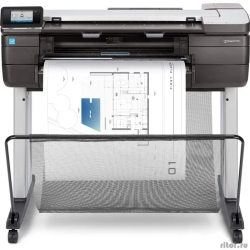 HP DesignJetT830 MFP (p/s/c, 24",4color,2400x1200dpi,1Gb,26spp(A1 drawingmode),USB/GigEth/Wi-Fi,stand,mediabin,rollfeed,sheetfeed,tray50(A3/A4),autocutter,Scanner600dpi,24x109",F9A28D#B1 repl. F9A28A)  [: 1 ]