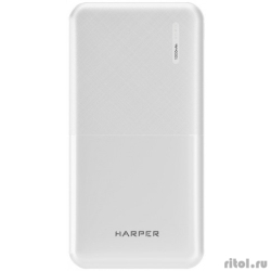 Harper    PB-10011 White (10 000mAh;   Li-Pol;  5V/2,1A; LED )  [: 2 ]