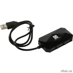 5bites  HB24-207BK 4*USB2.0 / USB 60CM / BLACK  [: 6 ]