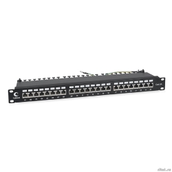 Cabeus PL-24-Cat.6a-SH-Dual IDC ����-������ 19" (1U), 24 ����� RJ-45, ��������� 6a, ��������� ��������������, � ������ ��������� �������������  [��������: 2 ������]