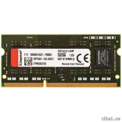 Kingston DDR3 SODIMM 4GB KVR16LS11/4WP PC3-12800, 1600MHz, 1.35V  [: 3 ]