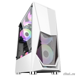 1STPLAYER  DK-3 WHITE / ATX, tempered glass / 3x 120mm LED fans inc. / DK-3-WH-3G6  [: 1 ]