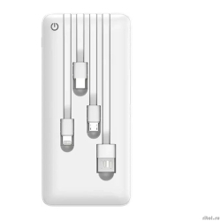 Perfeo Powerbank ABSOLUTE 10000mah In Micro usb,USB /Out USB,Micro usb,Type-C,Lightning, 2.1�/ White (PF_B4879)  [��������: 1 ���]