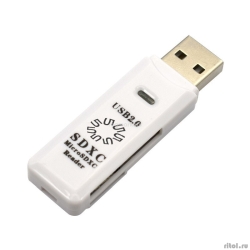 5bites  /   RE2-100WH USB2.0 Card reader / SD / TF / USB PLUG / WHITE  [: 6 ]