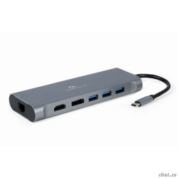 Cablexpert A-CM-COMBO8-01   Cablexpert A-CM-COMBO8-01, USB-C 8--1 (Type-C, USB3.0, HDMI, DisplayPort, VGA)  [: 3 ]