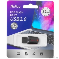 Netac USB Drive 32GB U197 USB2.0, retail version [NT03U197N-032G-20BK]  [: 1 ]