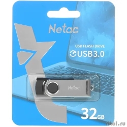 Netac USB Drive 32GB U505 USB3.0, ABS+Metal housing [NT03U505N-032G-30BK]  [: 1 ]