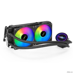 Exegate EX293457RUS �������� �������� ���������� ExeGate BlackWater-240V2.PWM.RGB (RGB ���������, LGA2066/2011/1366/1150/1151/1155/1156/1200/1700/AM4/FM1/FM2/FM2+/AM2/AM2+/AM3/AM3+, TDP 220W, Fan 120m  [��������: 1 ���]