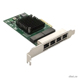 Exegate EX293453RUS   ExeGate EXE-BCM5719 (PCI-E x4 v2.0,  4xRJ45, 10/100/1000Mbps, Gigabit Chipset Broadcom BCM5719)  [: 1 ]