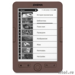 Digma E60C 6" E-ink HD Pearl 1024x758 600MHz/4Gb/microSDHC (1070243)  [: 1 ]