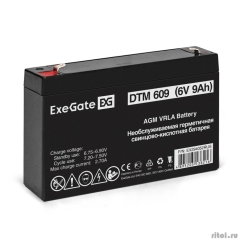 Exegate EX294052RUS �������������� ������� ExeGate DTM 609 (6V 9Ah, ������ F1)  [��������: 1 ���]