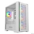 Powercase ByteFlow Micro White, Tempered Glass, 4 120mm ARGB fans, ARGB HUB, , mATX  (CAMBFW-A4)  [: 1 ]