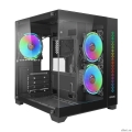 Ginzzu V390 RGB ,  CRC6, 3* 12R6 FAN 12CM RGB   1*USB 3.0,1*USB 2.0, AU mATX  [: 1 ]