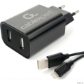Cablexpert  �������� ���������� 12��, 2.4�, 2xUSB, ������ Lightning 1�, ������, �������-������� (MP3A-PC-36)  [��������: 6 �������]