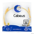 Cabeus PC-UTP-RJ45-Cat.5e-1m-YL ����-���� U/UTP, ��������� 5�, 2xRJ45/8p8c, ����������������, ������, PVC, 1�  [��������: 5 ���]