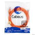 Cabeus PC-UTP-RJ45-Cat.5e-2m-OR-LSZH ����-���� U/UTP, ��������� 5�, 2xRJ45/8p8c, ����������������, ���������, LSZH, 2�  [��������: 5 ���]