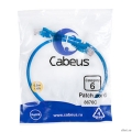 Cabeus PC-UTP-RJ45-Cat.6-0.5m-BL - U/UTP,  6, 2xRJ45/8p8c, , , PVC, 0.5  [: 5 ]