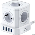 Cablexpert   Tower TWR-5-U4-W-3 (Tower 5, 10, 4  USB, 3.1, 3, . 4+) ,  {22554}  [: 3 ]