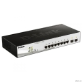D-Link DGS-1210-10P/FL2A ����������� L2 ���������� � 8 ������� 10/100/1000Base-T � 2 ������� 1000Base-X SFP (8 ������ PoE 802.3af/at, PoE ������ 65 ��)  [��������: 1 ���]
