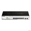 D-Link DGS-1210-08P/G3A ����������� L2 ���������� � 8 ������� 10/100/1000Base-T � 2 ������� 1000Base-X SFP (8 ������ PoE 802.3af/at, PoE-������ 65 ��)  [��������: 1 ���]