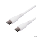 Cablexpert ������ USB2.0 Type-C/Type-C, 3�, 65��, PD/QC3.0, �����������, ����, 1�, �����, ����� (CC-USB2S-CMCM-1M-W)  [��������: 3 ������]