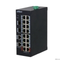 DAHUA DH-HS3220-16GT-190 20-�������� ���������� ������������� ���������� � PoE, ������������ ����������; 16xRJ45 1G (PoE/PoE+/Hi-PoE/802.3bt), 4xSFP 1G (uplink); �������� �� 190��; watchdog; ��������  [��������: 3 ����]