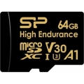 ���� ����� microSDXC 64GB Silicon Power SP064GBSTXDV3V1HSP High Endurance V30 A1 + adapter  [��������: 1 ���]