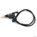 Exegate EX298295RUS ������ ������ � ������ 2xUSB3.0 ExeGate BrctUSB3-2A (USB 3.0 20pin (IDC 20pin F) --> 2x USB 3.0 Af, ������ 20��)  [��������: 1 ���]