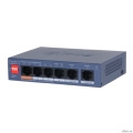 DAHUA DH-CS4006-4ET2GT-60 4-�������� PoE �������� ����������; 4xRJ45 100M (PoE/PoE+/Hi-PoE), 2xRJ45 1G (uplink); �������� �� 60��; PoE watchdog, �� 250�; �������: 53VDC;  [��������: 3 ����]