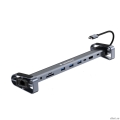 Gembird ���-������� Type-C,10 � 1:3xUSB3.1, PD87W, Jack, SD/TF, HDMI, RJ45, Type-C, ������14�� (UHB-D5)  [��������: 6 �������]