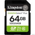 SecureDigital 64GB Kingston SDS3/64GB Canvas Select Plus V10  [��������: 1 ���]