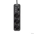 Perfeo ������� ������ "POWER STREAM", 2500W, ������� ������, 2�, 3 �������, 3 USB, ������.  [��������: 1 ���]