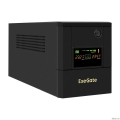 Exegate EX299950RUS ��� ExeGate SpecialPro Smart LLB-1000.LCD.AVR.4SH (1000VA/700W, LCD, AVR, 4*EU/��� F(Schuko), ������� 12V 7.2Ah - 2 ��., ������������� ������, Black)  [��������: 1 ���]