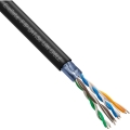 Exegate EX301073RUS ������ ExeGate FUTP4-C5e-CCA-S25-OUT-PE-BK-305 FTP 4 ���� ���.5e CCA, 0.45�� (25AWG), �����, �����., ��� �����, 305�, ����., PE  [��������: 1 ���]