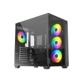 Case ID-Cooling VIEW 510 ARGB Black ATX/ win TG/ 4 fans/ Gen2 Type C/ CPU 162mm/ GPU 407mm/ no PSU  [��������: 2 ����]