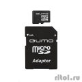 Micro SecureDigital 8Gb QUMO QM8GMICSDHC10 {MicroSDHC Class 10, SD adapter}  [Гарантия: 3 года]