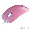Мышь DELUX "DLM-111" опт.,1000dpi, USB  (2 кн+скролл), розово-белая  [Гарантия: 1 год]