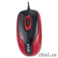 Мышь DELUX "DLM-363B" опт.,mini, 800dpi, USB  (2 кнопок+скролл), черно-красная  [Гарантия: 1 год]