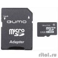 Micro SecureDigital 32Gb QUMO QM32GMICSDHC10U1 {MicroSDHC Class 10 UHS-I, SD adapter}  [Гарантия: 3 года]