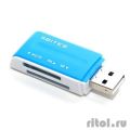 5bites RE2-102BL (RE-102BL) Устройство ч/з карт памяти  USB2.0 / ALL-IN-ONE / USB PLUG / BLUE  [Гарантия: 6 месяцев]