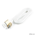 Gembird Кабель USB 2.0 Cablexpert CCB-ApUSBp1m, AM/Lightning 8P, 1м, армированная оплетка, разъемы фиолетовый металлик, блистер  [Гарантия: 3 месяца]