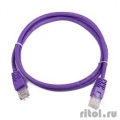 Bion Патч корд UTP кат.5е CCA, 1м, фиолетовый [BCL-PP12-1M/V]  [Гарантия: 6 месяцев]