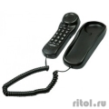 RITMIX RT-003 black {Телефон проводной Ritmix RT-003 черный [повторный набор, регулировка уровня громкости, световая индикац]}  [Гарантия: 1 год]