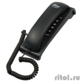 RITMIX RT-007 black проводной телефон {повторный набор номера, настенная установка, регулятор громкости звонка}  [Гарантия: 1 год]