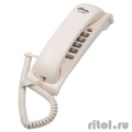 RITMIX RT-007 white {Телефон проводной Ritmix RT-007 белый [повторный набор, регулировка уровня громкости, световая индикац]}  [Гарантия: 1 год]