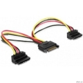 Gembird/Cablexpert ������ ������� SATA, 15��, 15pin (M)/2x15pin(F) �� 2 SATA ����������, ������� ������ (CC-SATAM2F-02)  [��������: 3 ������]