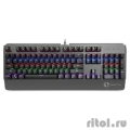Клавиатура DELUX "KM - 06", 104 кн, механическая (ал. покр.+ USB port), USB (черно - серебряная  [Гарантия: 1 год]
